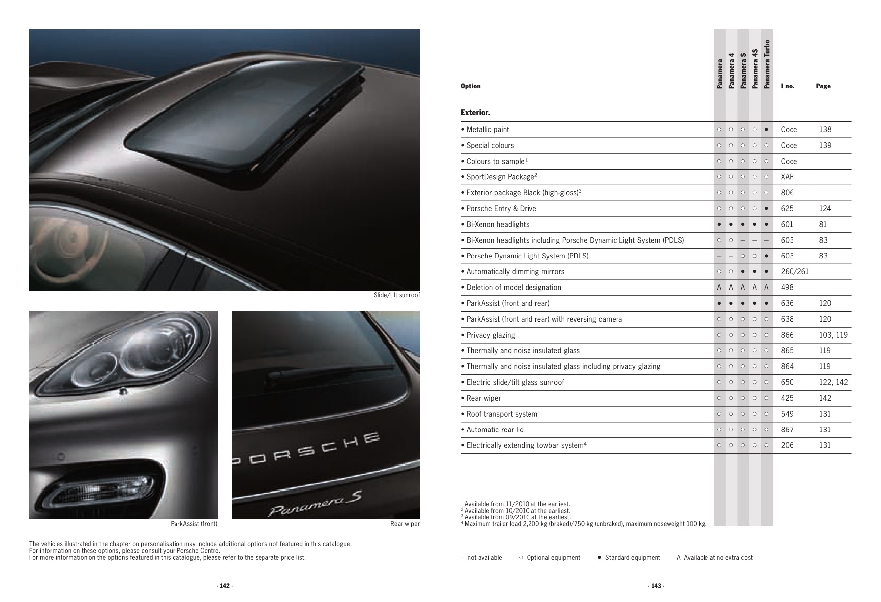 2010 Porsche Panamera Brochure Page 57